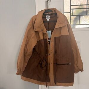 NWT FUTURE COLLECTIVE Two-Tone Brown Jacket